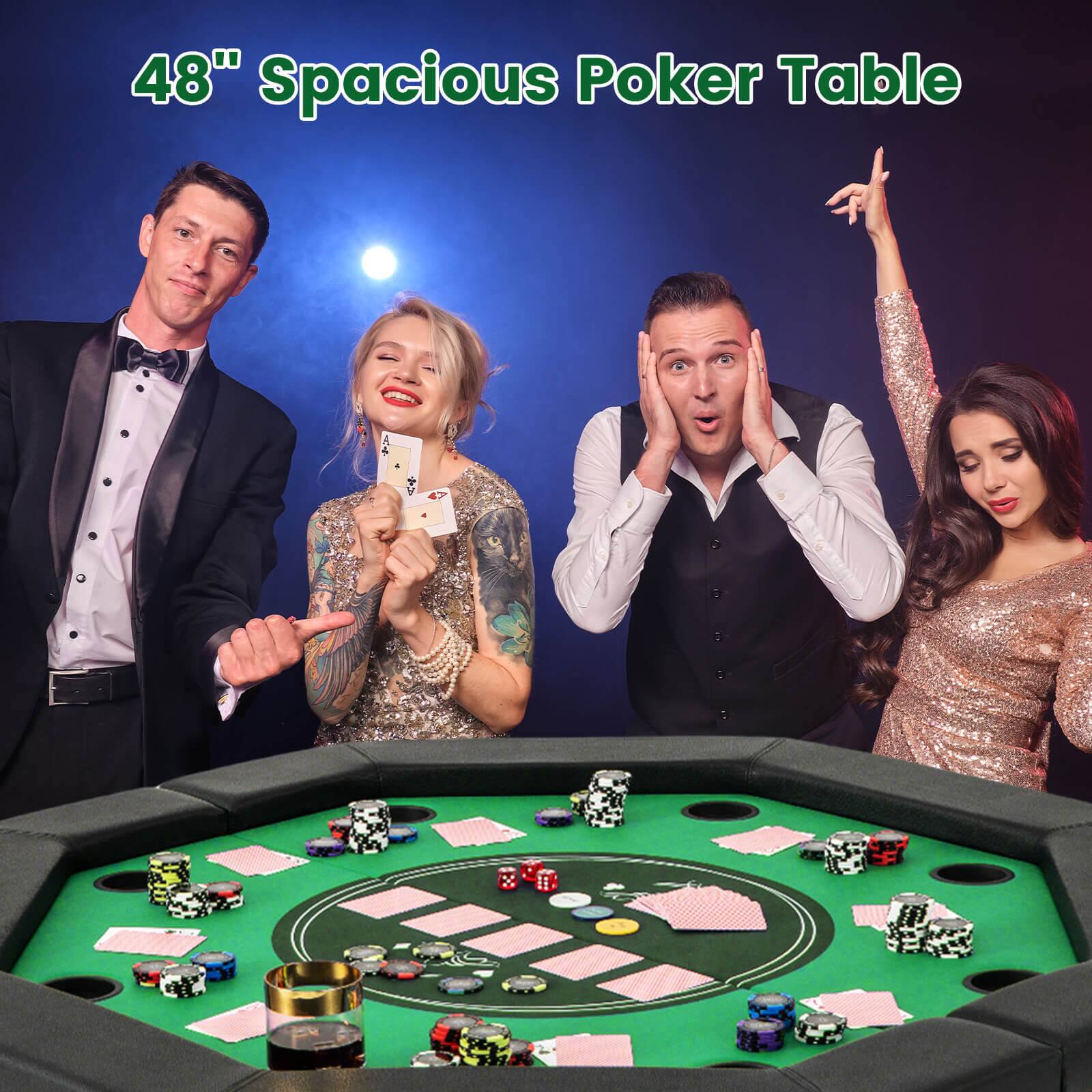 48" Spacious Poker Table