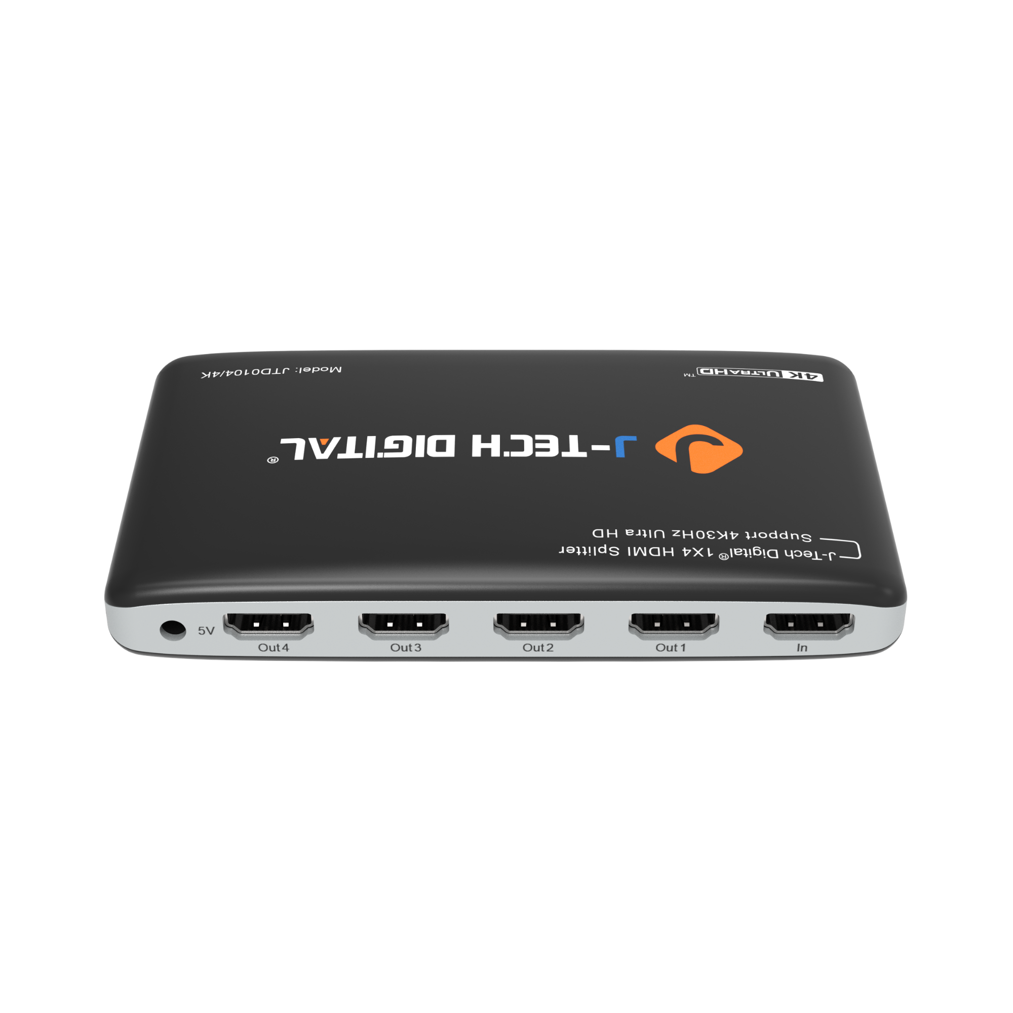 JTD0104/4K Madal : OHYEED HL DIGITAL J-TECH HD Ultra 4K30Hz Support Splitter HDMI 1X4 Digital J-Tech vc Out4 Out3 Out2 Out1 In