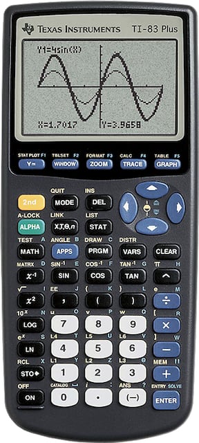 apelación asesino Sociable Texas Instruments TI-83 Plus Graphing Calculator Blue TI-83+ - Best Buy