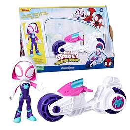 Hasbro - Marvel Spidey and Friends Figure & Motorcycle | Ghost-Spider - White