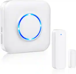 Schertz - Wireless Door Chime – 600ft range, 58 chimes, 5 volume levels, LED indicators, door alert for business, store, home, or - Door Chime