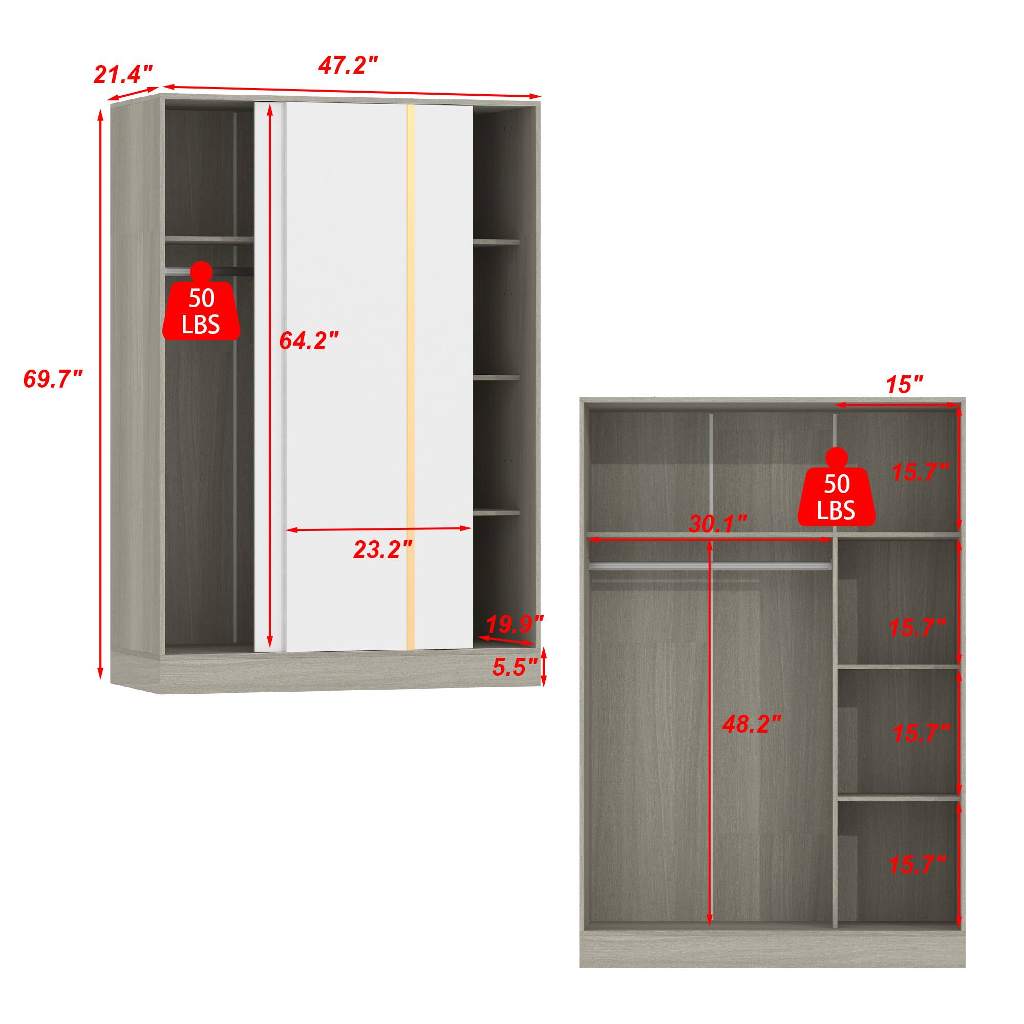 21.4", 47.2", 69.7", 50 LBS, 64.2", 15", 23.2", 30.1", 50 LBS, 15.7", 19.9", 5.5", 15.7", 48.2", 15.7", 15.7"