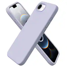Ornarto - Compatible with iPhone 16e Case 6.1", Liquid Silicone Shockproof Protective Cover - Pastel Lilac
