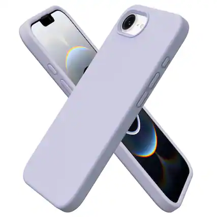Front. Ornarto - ORNARTO Compatible with iPhone 17e and for 16e Case 6.1", Liquid Silicone Shockproof Protective Cover - Pastel Lilac - Pastel Lilac.