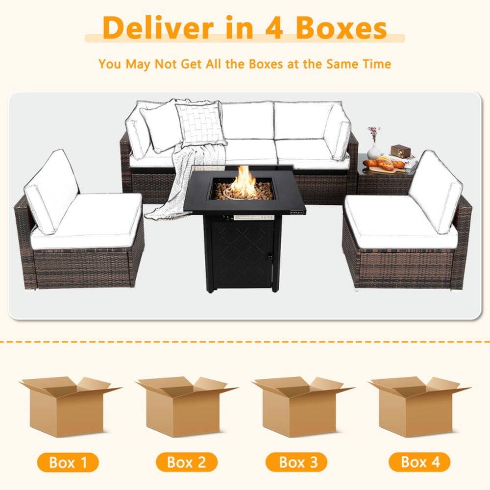 Deliver in 4 Boxes  
You May Not Get All the Boxes at the Same Time  

Box 1  
Box 2  
Box 3  
Box 4