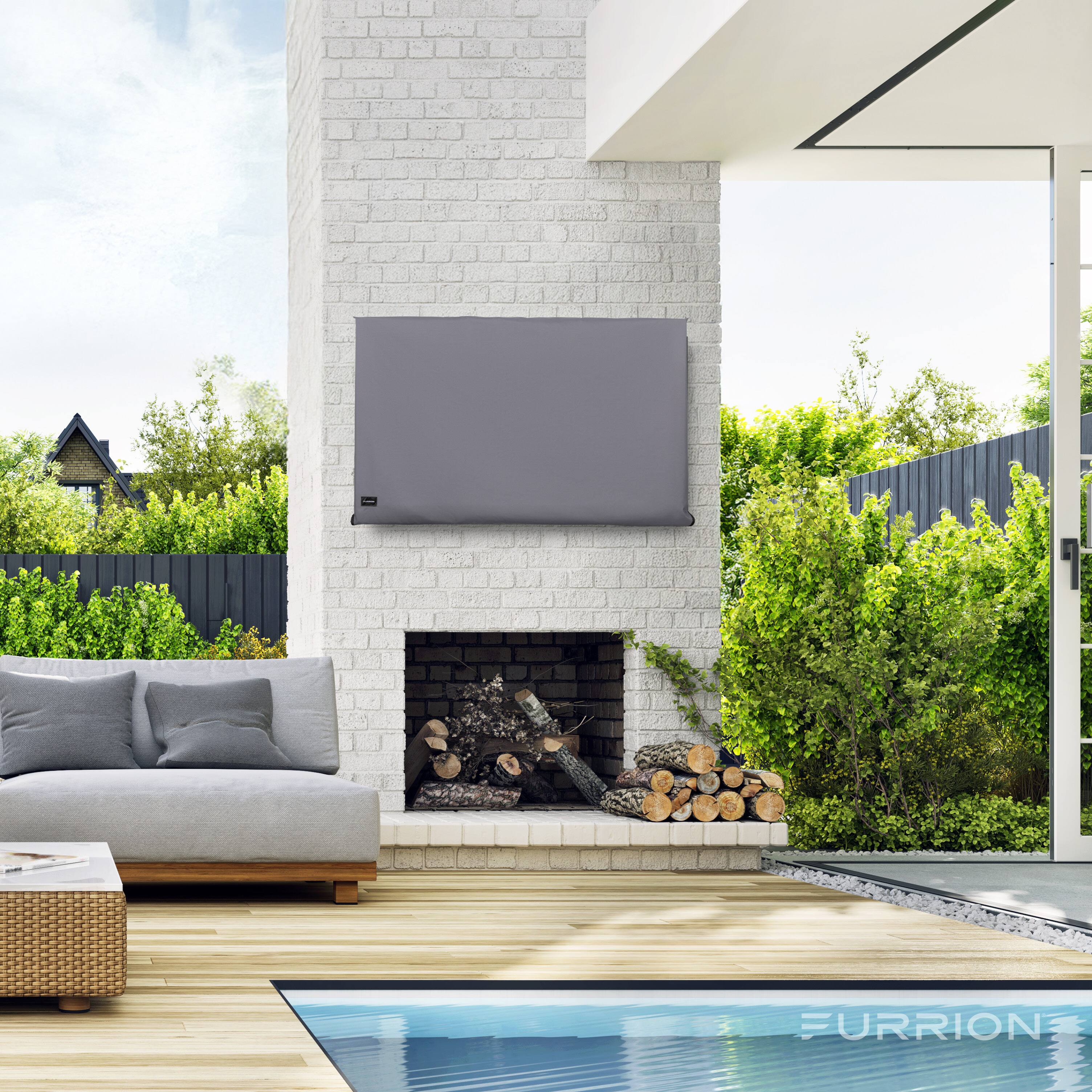Alt View 5. Furrion - 75" Outdoor TV cover - Grey.