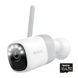 Reolink - Altas Series B630 2K 4MP Battery Security Camera Wireless WiFi with Pre-Record, ColorX, Long Batt. Life and 64GB SD Card - White