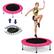 Front. Gymax - Gymax Mini Folding 36'' Trampoline Portable Recreational Fitness Rebounder Pink - Pink.