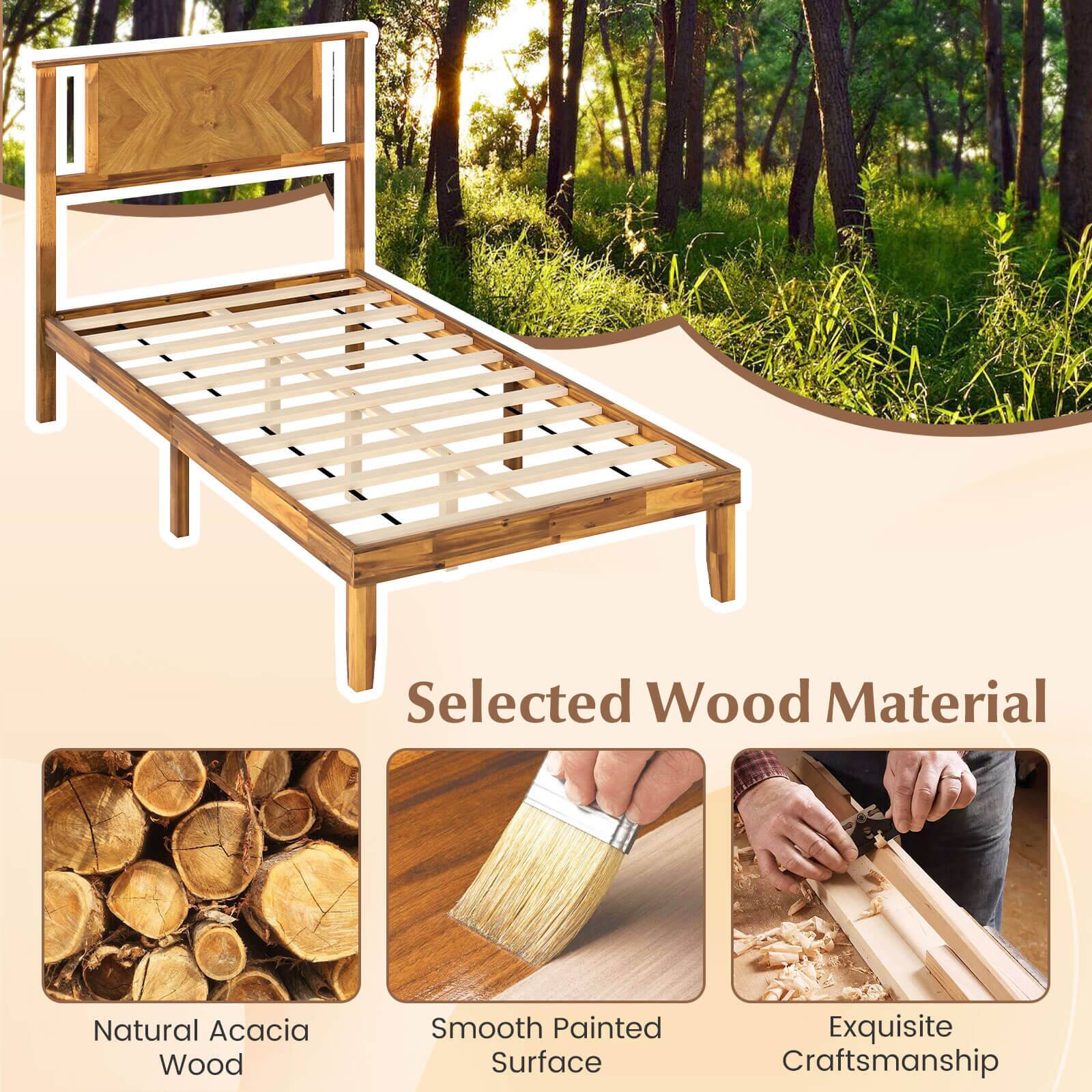 Selected Wood Material

- Natural Acacia Wood
- Smooth Painted Surface
- Exquisite Craftsmanship