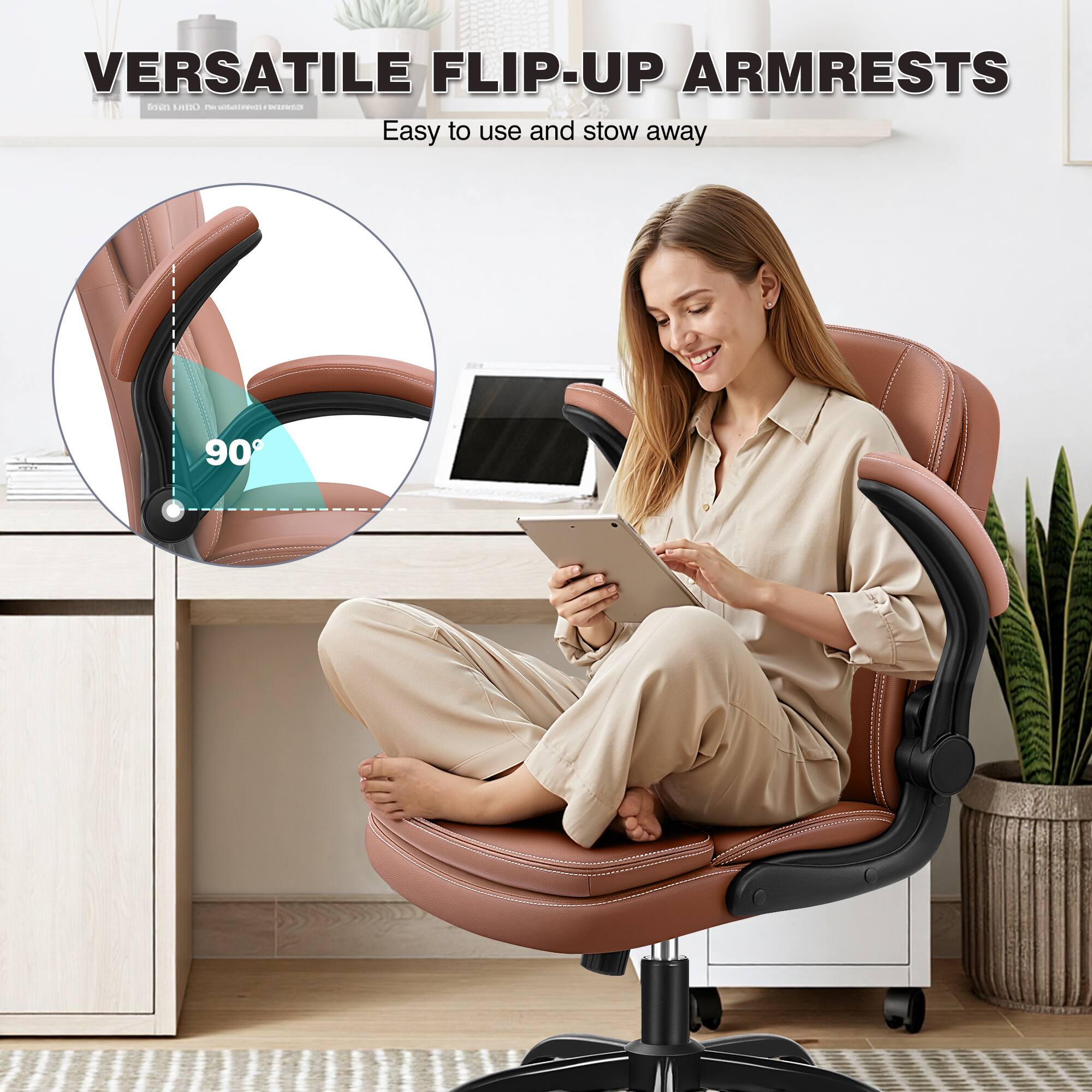VERSATILE FLIP-UP ARMRESTS  
Easy to use and stow away