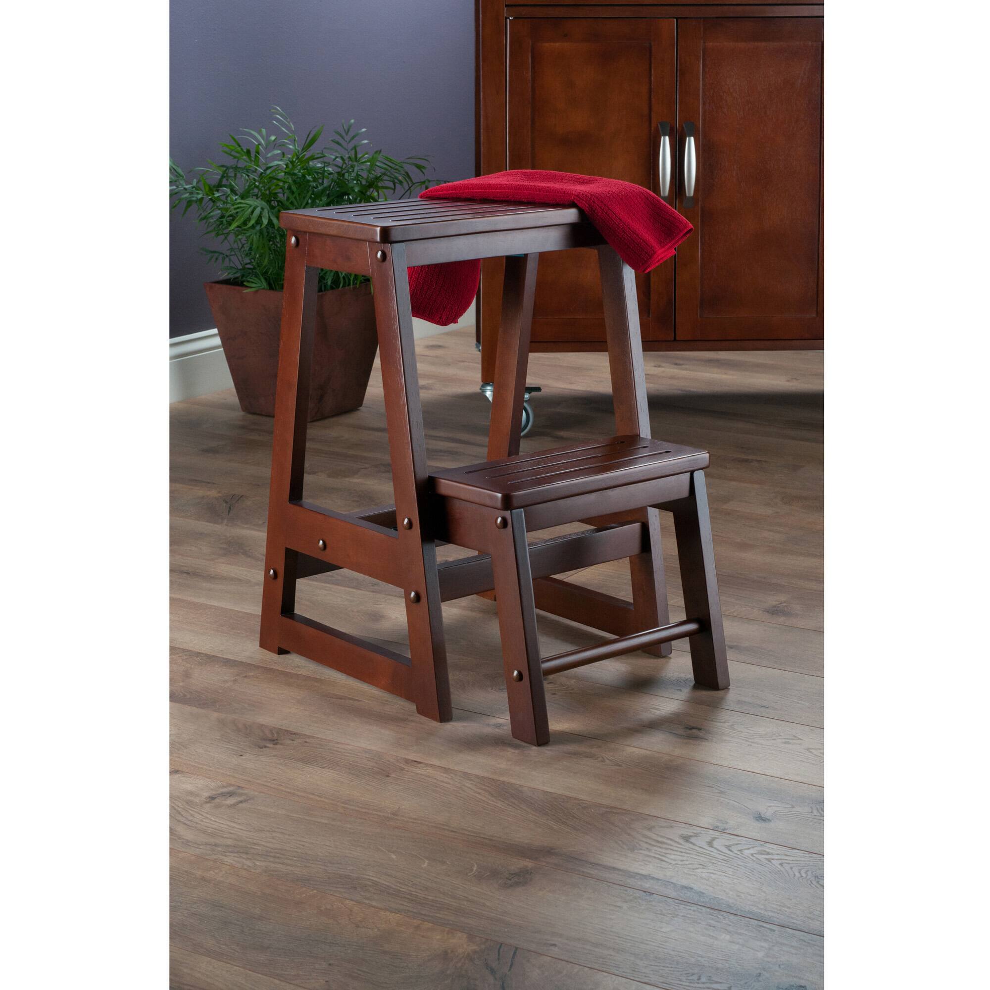Alt View 3. Winsome Wood - Ascend Step Stool - Walnut.