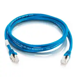 C2G - 757120008002 10-feet CAT6 Ethernet Network Patch Cable - Snagless - Shielded (STP) - 1x RJ-45 Male - 1x RJ-45 Male - Blu - Blue