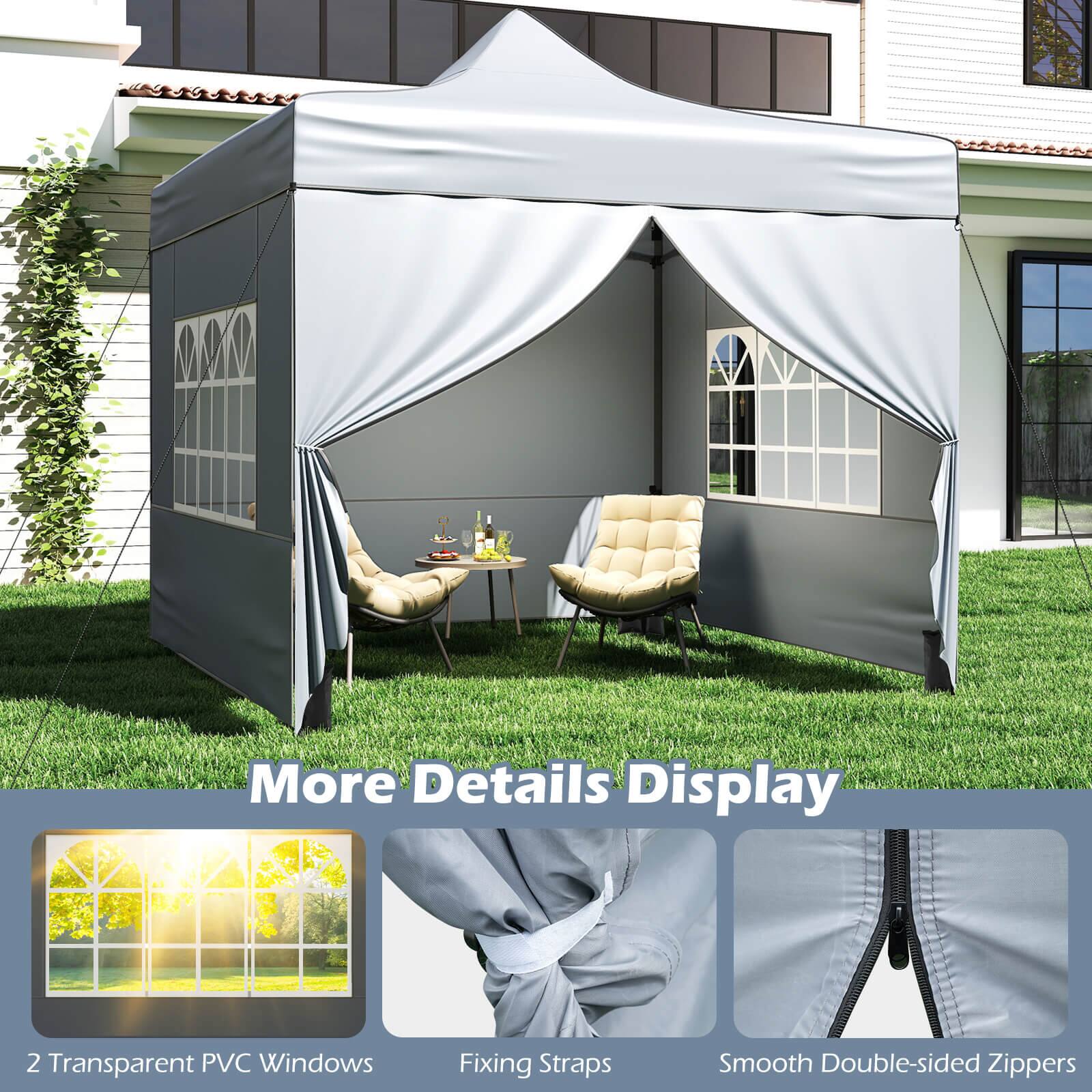 More Details Display

2 Transparent PVC Windows

Fixing Straps

Smooth Double-sided Zippers