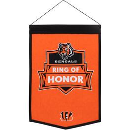 Winning Streak Sports - Cincinnati Bengals 12'' x 18'' Ring of Honor Traditions Banner - Orange