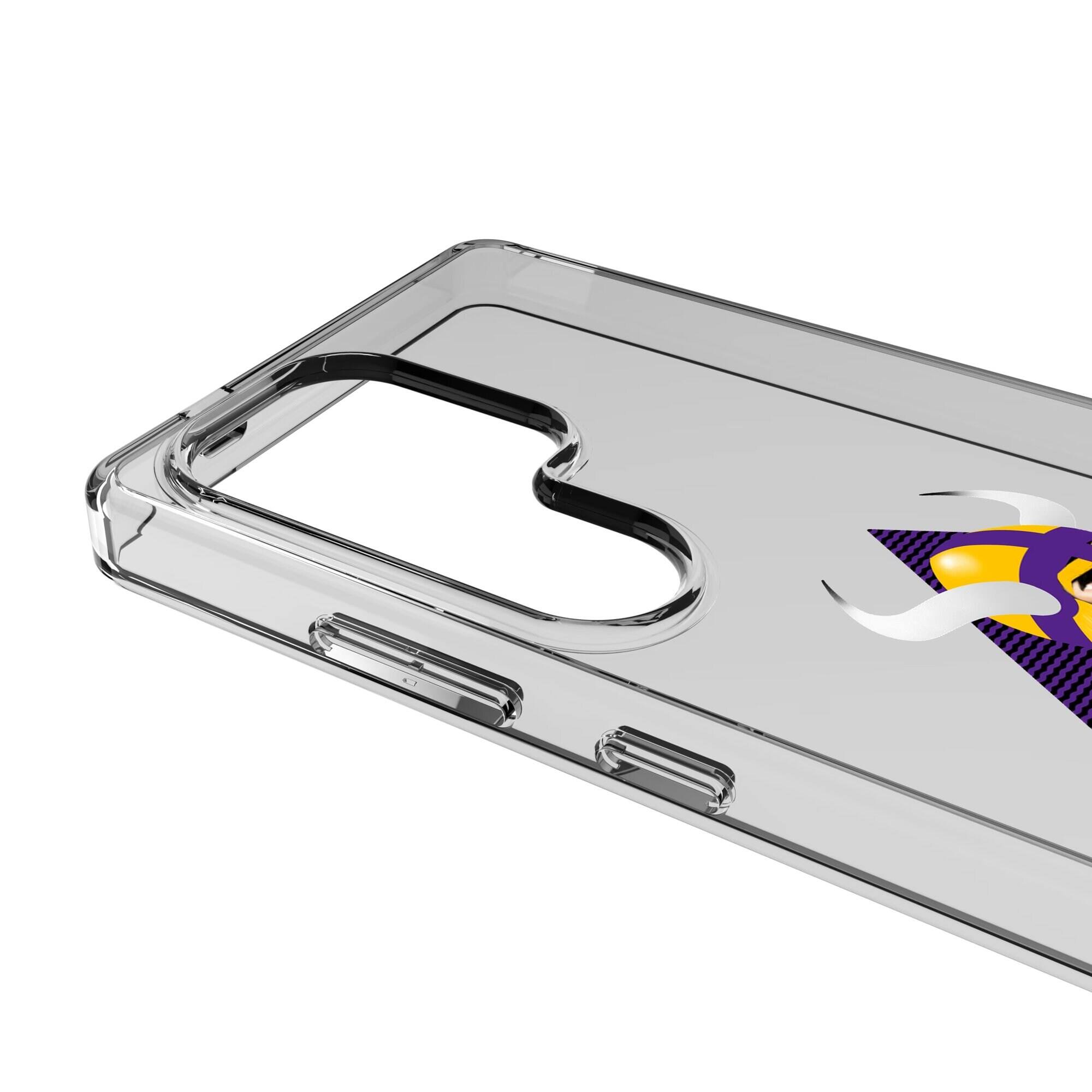 Alt View 2. Keyscaper - Minnesota Vikings Galaxy Clear Case - S25 Plus - Multicolor.