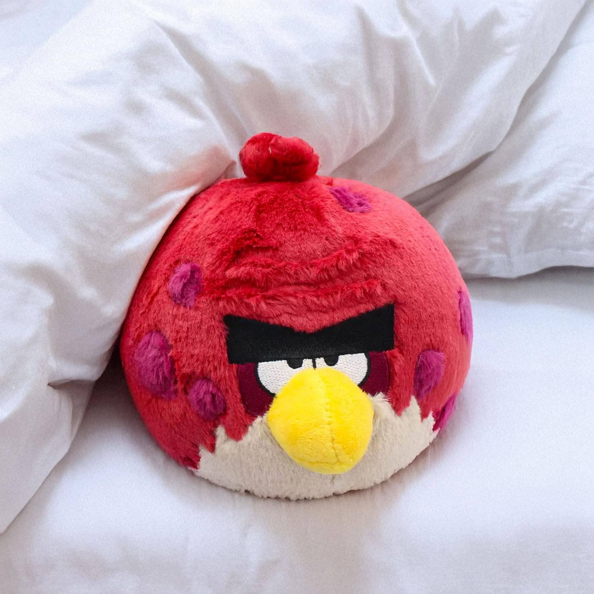 Alt View 2. Commonwealth Toys - Angry Birds Big Brother 5 Inch Basic Plush - Red.