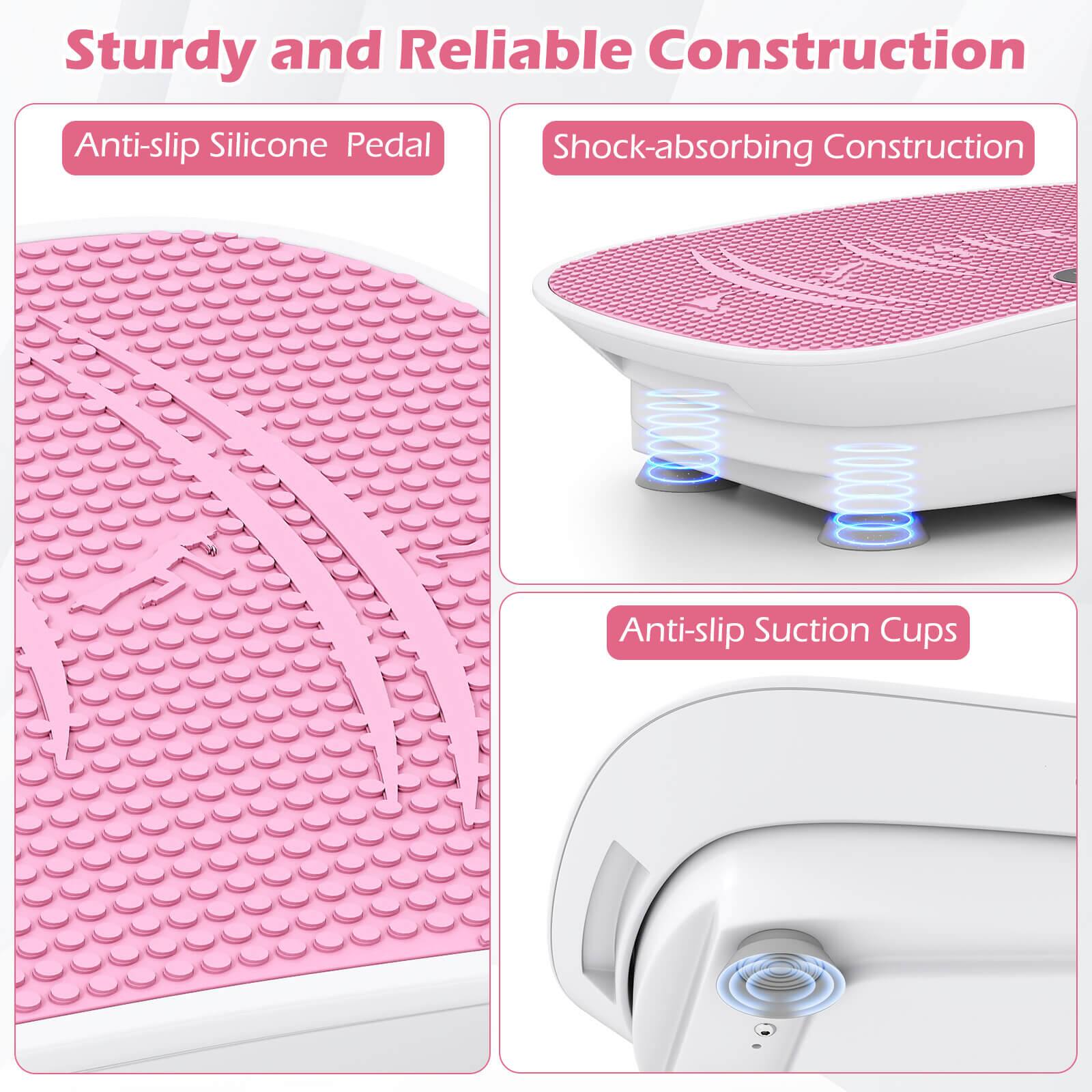 Sturdy and Reliable Construction

- Anti-slip Silicone Pedal
- Shock-absorbing Construction
- Anti-slip Suction Cups