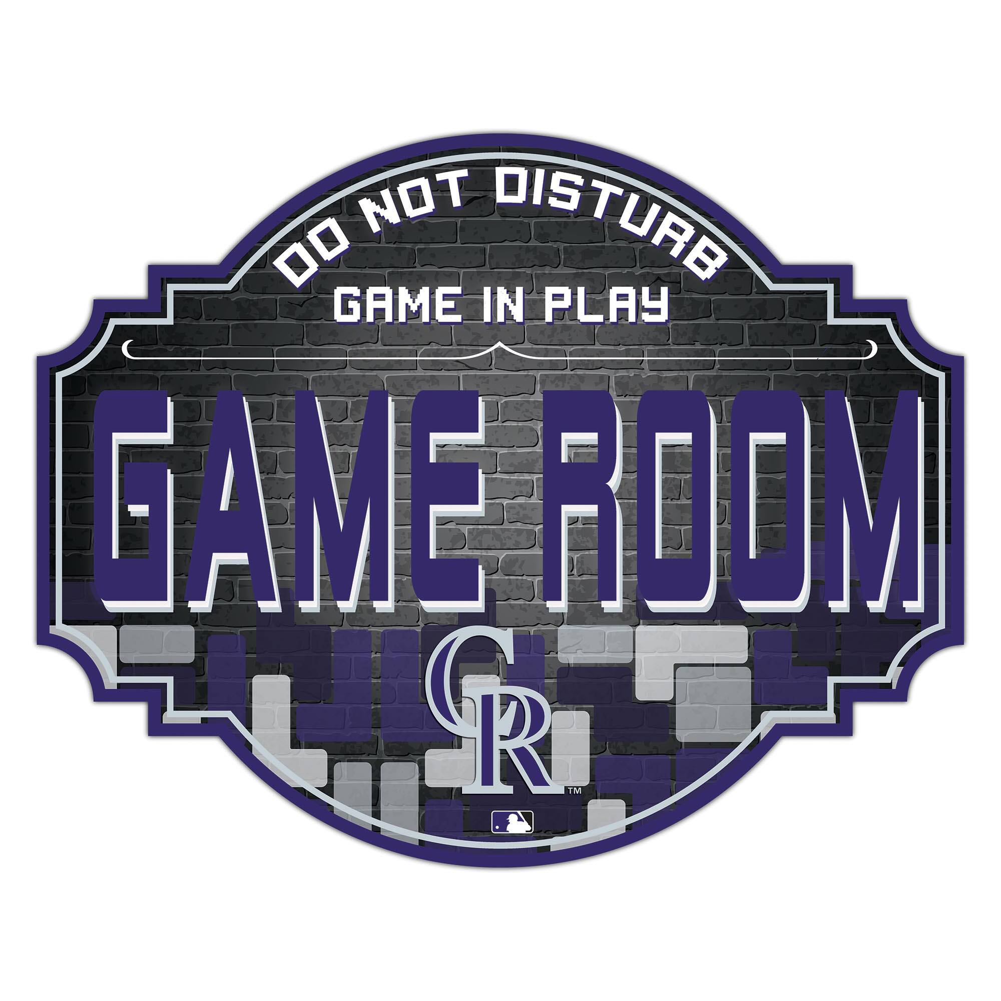 Colorado Rockies 12'' Game Room Tavern Sign
