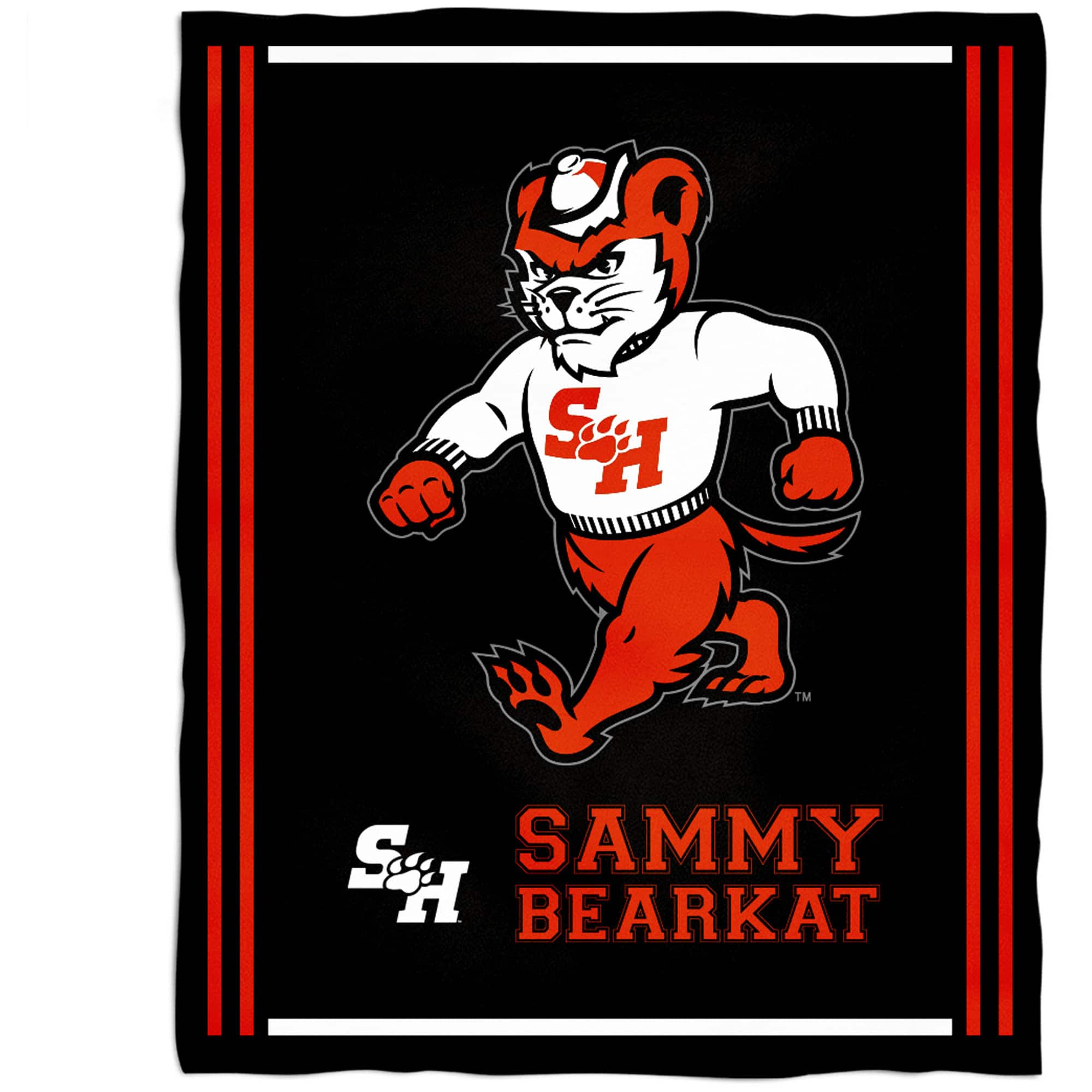 Vive La Fete - Sam Houston State Bearkats 36'' x 48'' Children's Mascot Plush Blanket - Multicolor