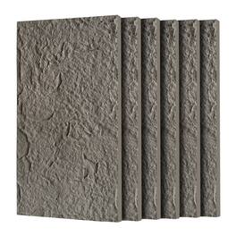Boyel Living - 6-Pack 23.62-in x 47.24-in 3D Faux Stone Polyurethane Wall Panel - Natural