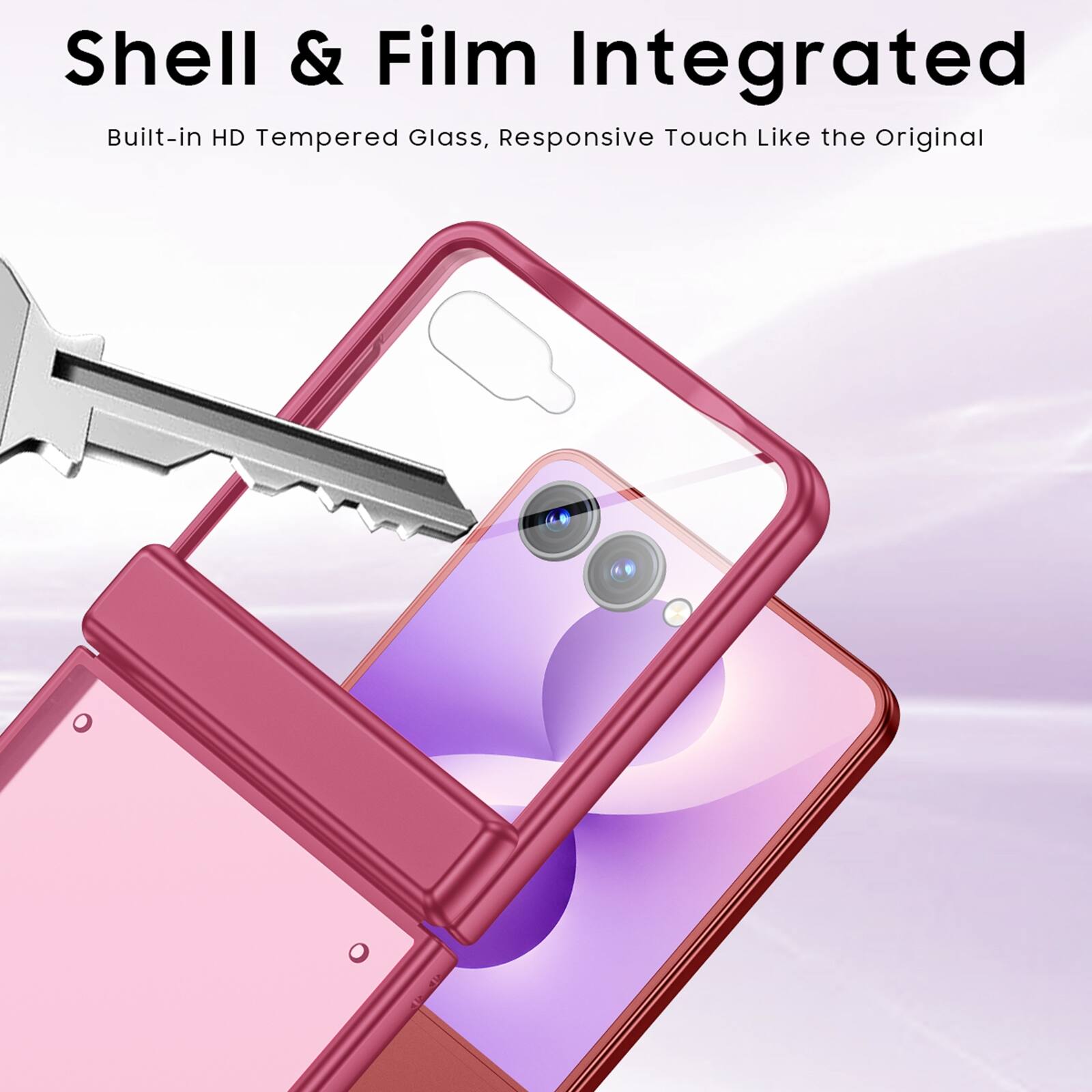 Shell & Film Integrated  
Built-in HD Tempered Glass, Responsive Touch Like the Original