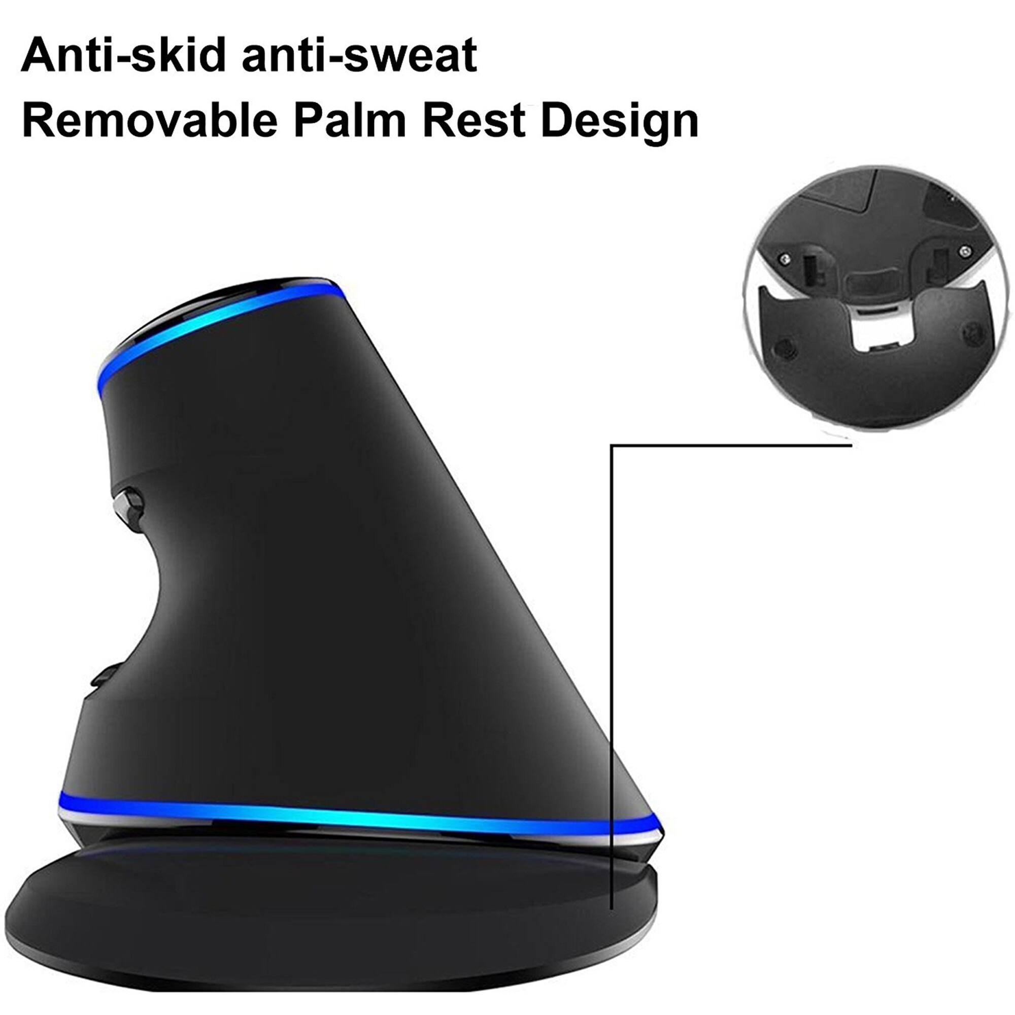 Anti-skid anti-sweat  
Removable Palm Rest Design