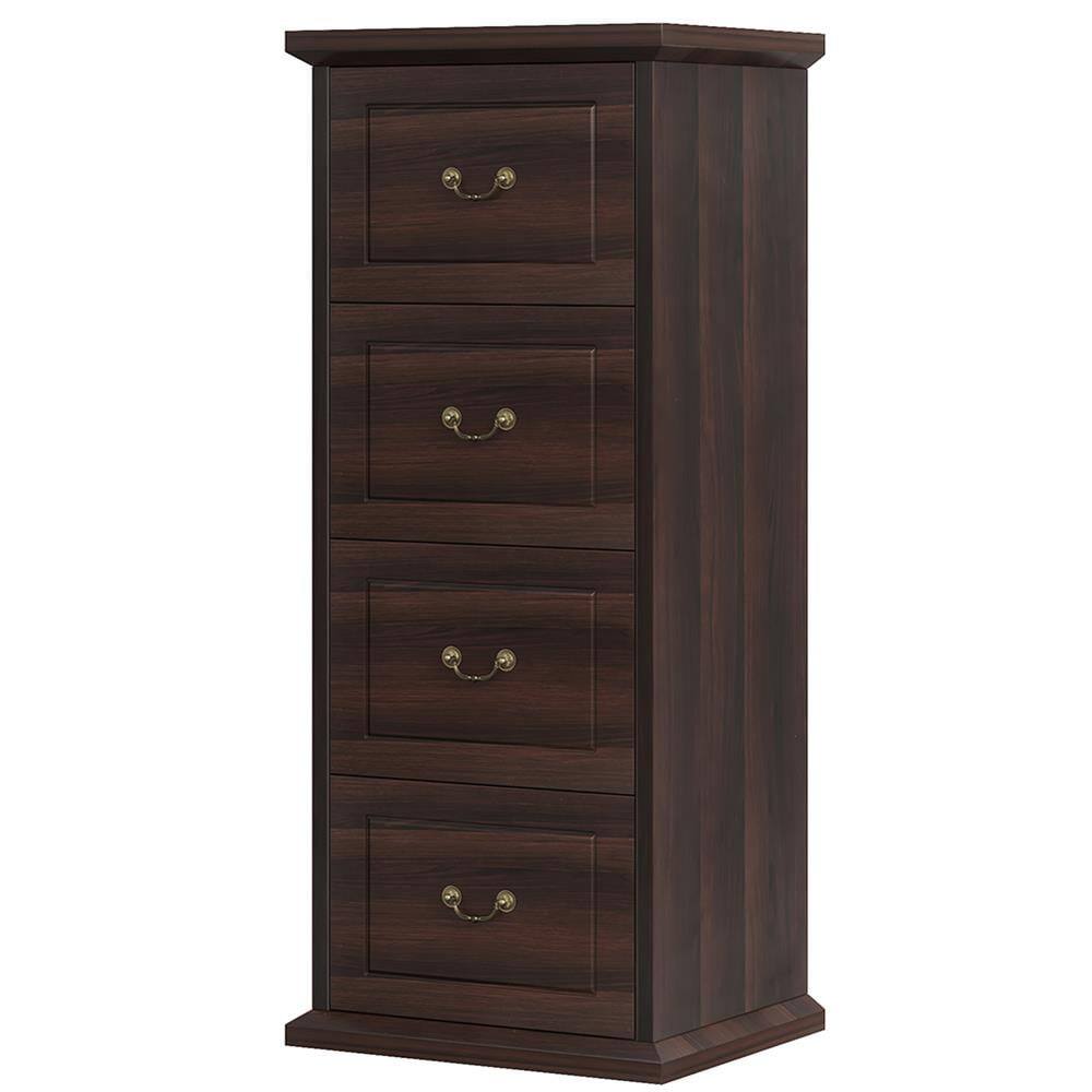 Angle. Kadyn - Kadyn Filing Stroage Cabinets,File Stroage Cabinet, 4-Drawer File Cabinet, Vertical Wood Filing Cabinet,Brown - Brown.