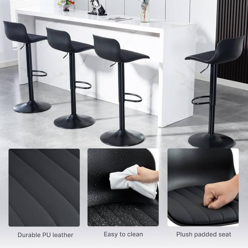 - Durable PU leather
- Easy to clean
- Plush padded seat