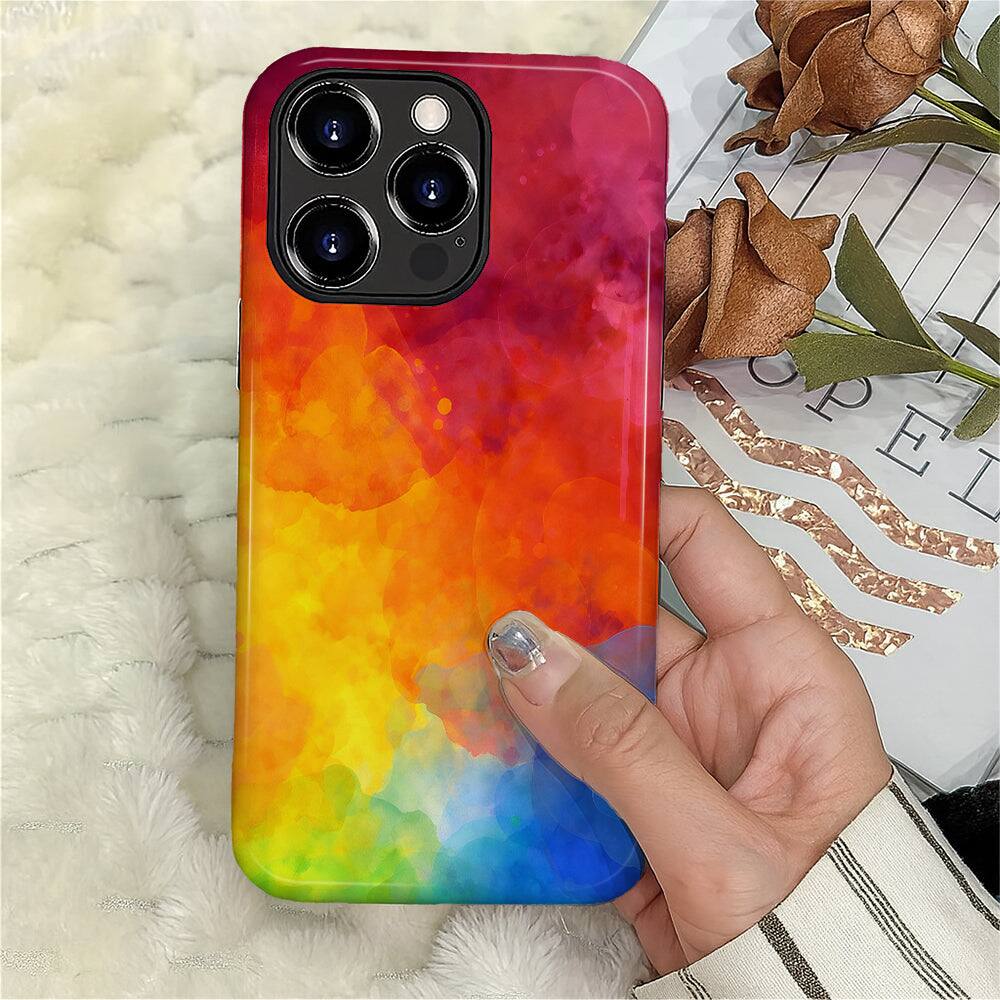 Alt View 3. BUBM - Smartphone Case for iPhone - 2-Layer Durable Smartphone Protection Case - Sunset Fade - Sunset Fade for iPhone 16 Pro Max.