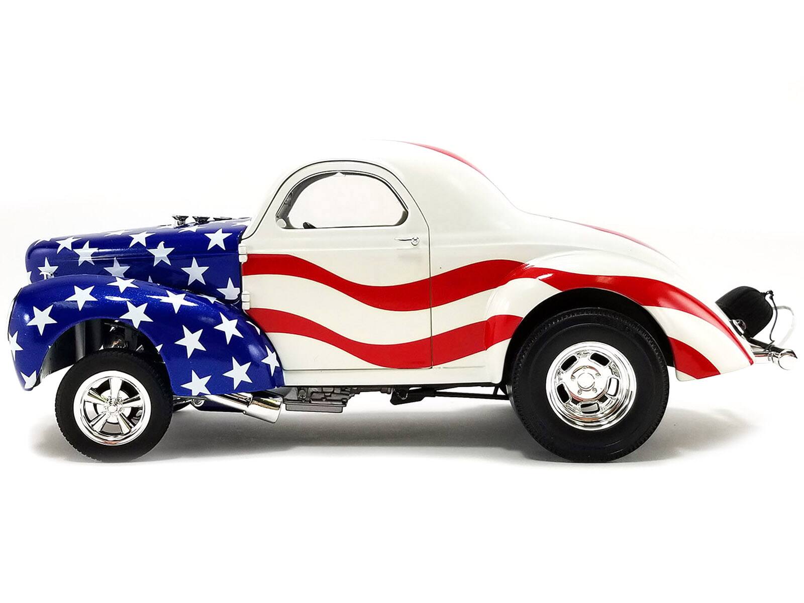 Back. ACME - 1940 Gasser "Patriot" American Flag Livery Limited Edition to 300 pieces Worldwide 1/18 Diecast Model Car by ACME - Multi.