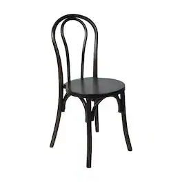 Flash Furniture - Betsy Commercial Grade Early American Thonet Style Solid Wood Stackable Dining Chair - Brown