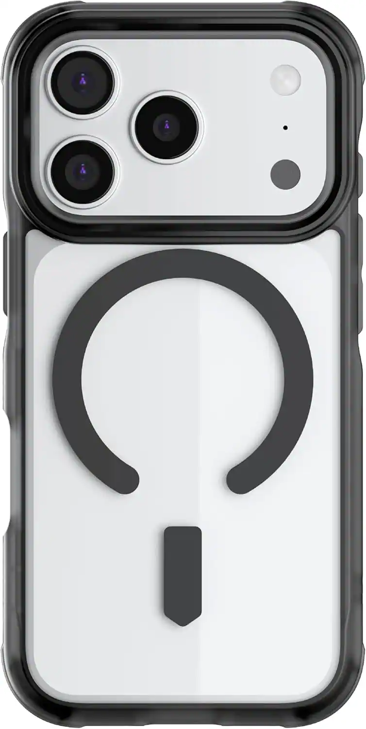 Front. Ghostek - iPhone 17 Pro Covert Case, MagSafe Compatible, Non Slip Grip Protection - Smoke Matte - Smoke.