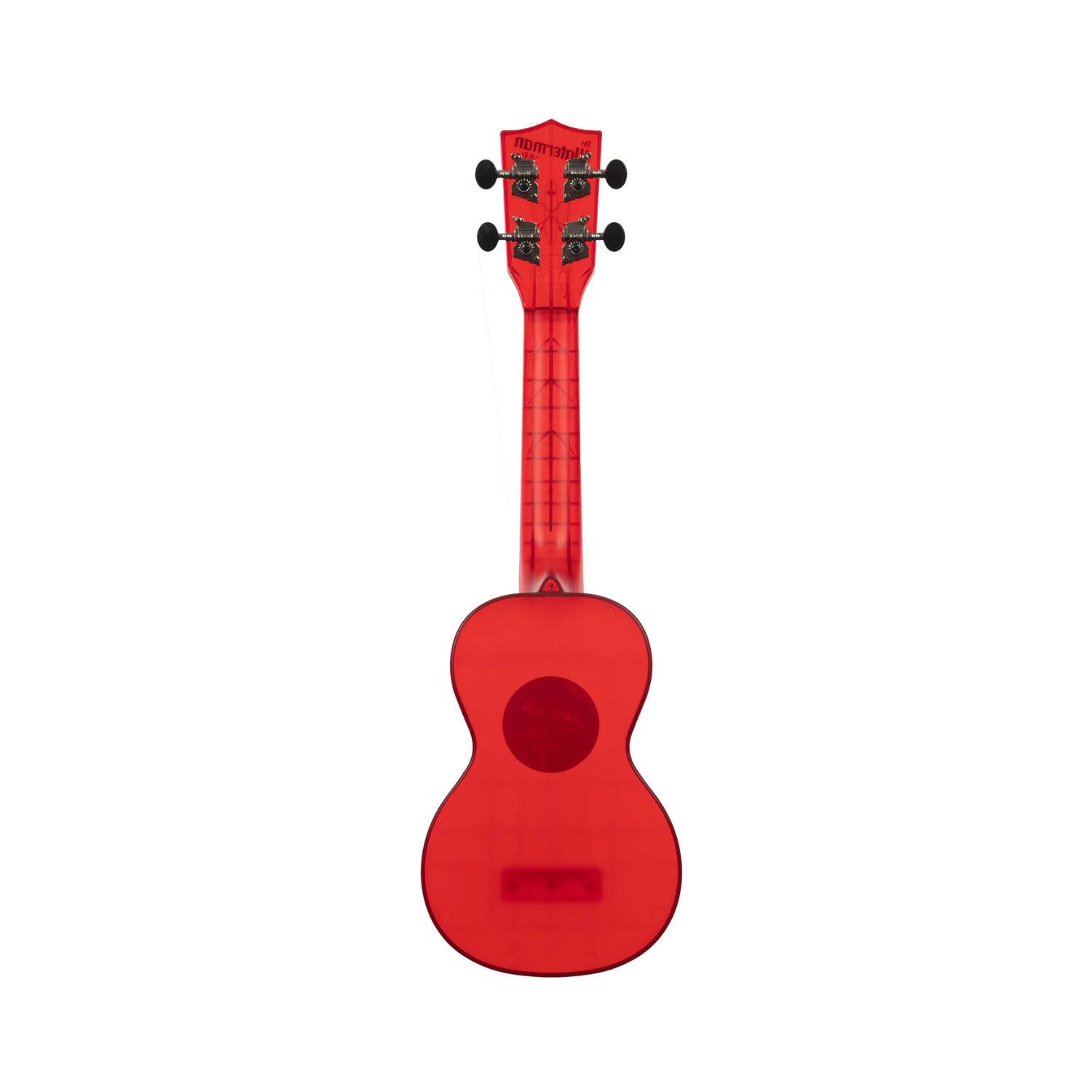 Left. Kala - Waterman Maritime Red Transparent Soprano.