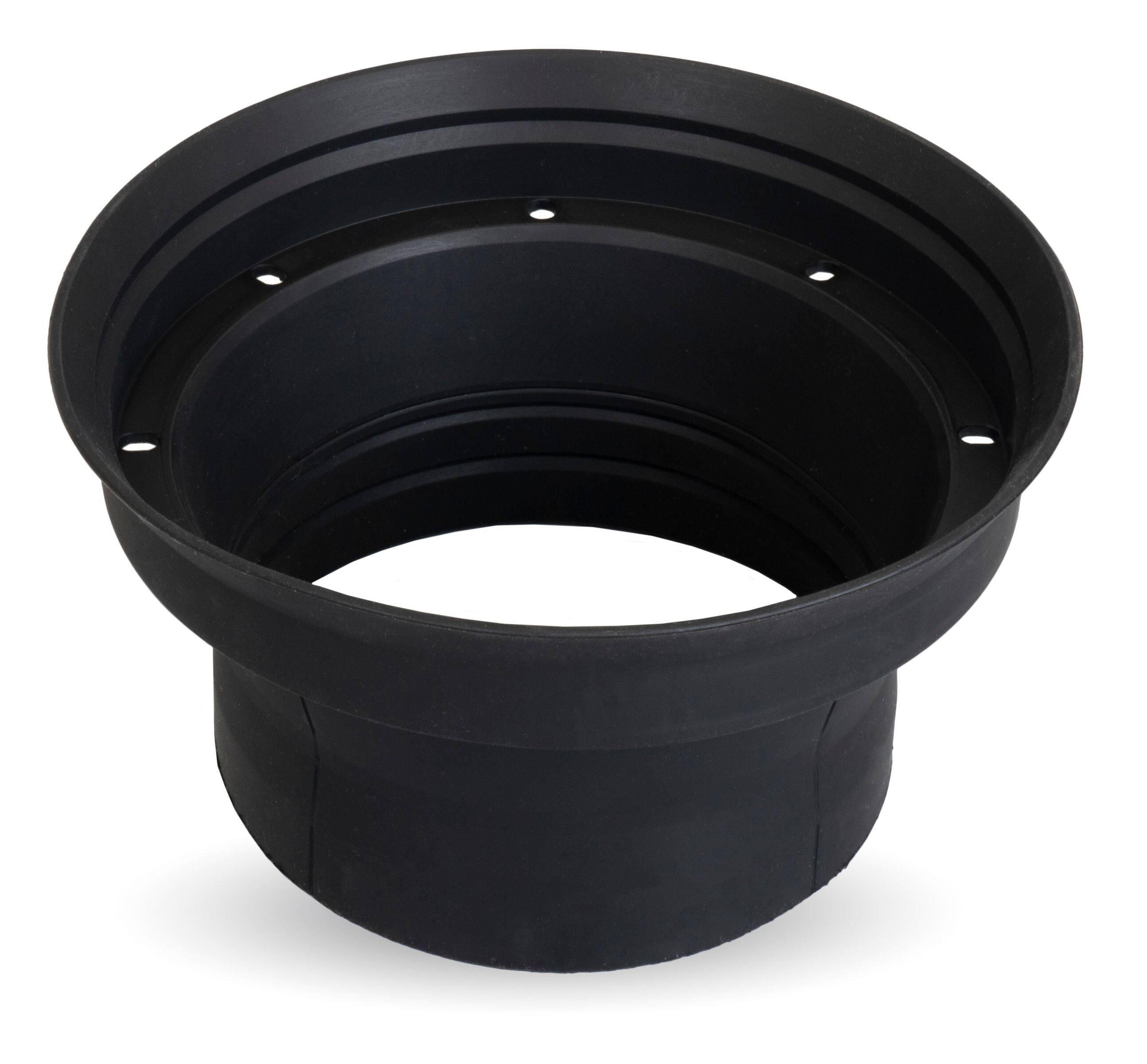 Alt View 4. NVX - XBAF525 2 Piece Universal 5.25” Silicone Rubber Speaker Baffles with Self Adhesive Foam Base Pad.