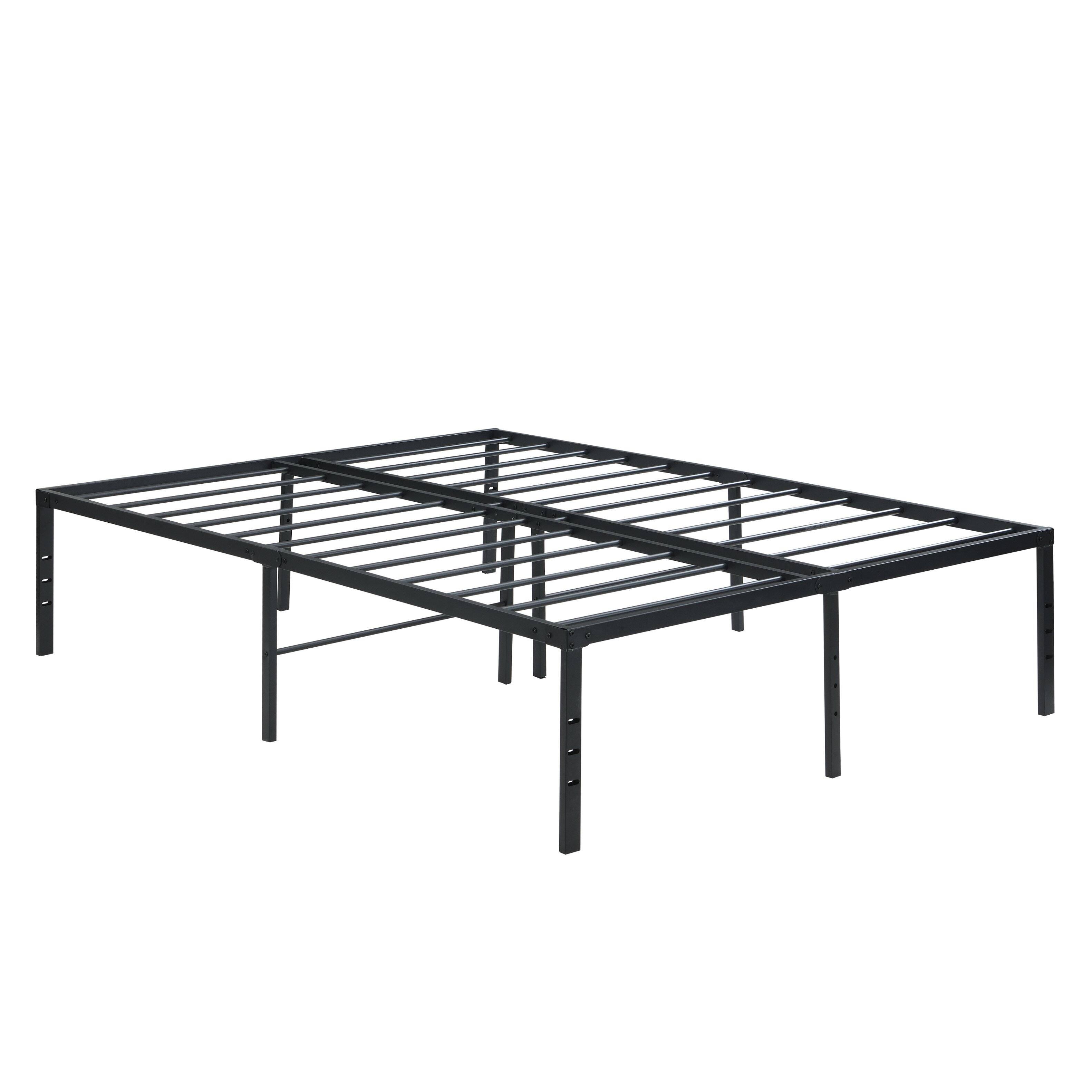 Alt View 4. Ecooso - Queen Size Bed Frame , Heavy Duty Metal Bed Frame , Quick & Easy Assembly, No Noise - Black.