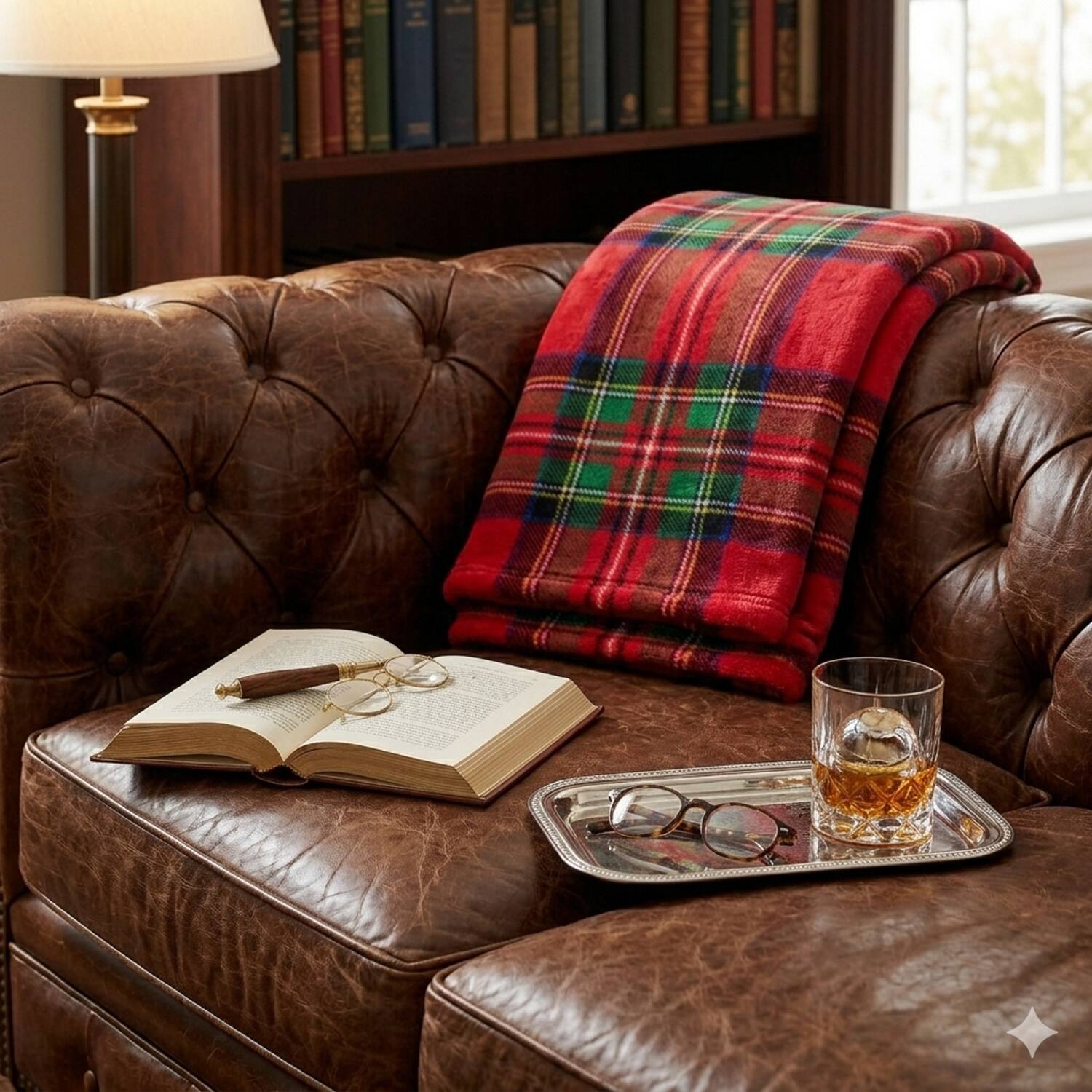 Alt View 1. Plazatex - Plazatex 100% Polyester Red Plaid Classic Style Lightweight Throw Blanket 50" x 60" Red - Red.