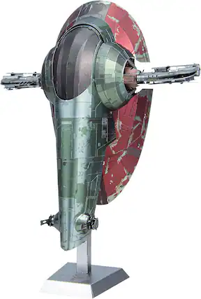 Front. Metal Earth - Metal Earth Premium Series Star Wars Boba Fett's Starfighter 3D Metal Model Kit Fascinations - Silver.