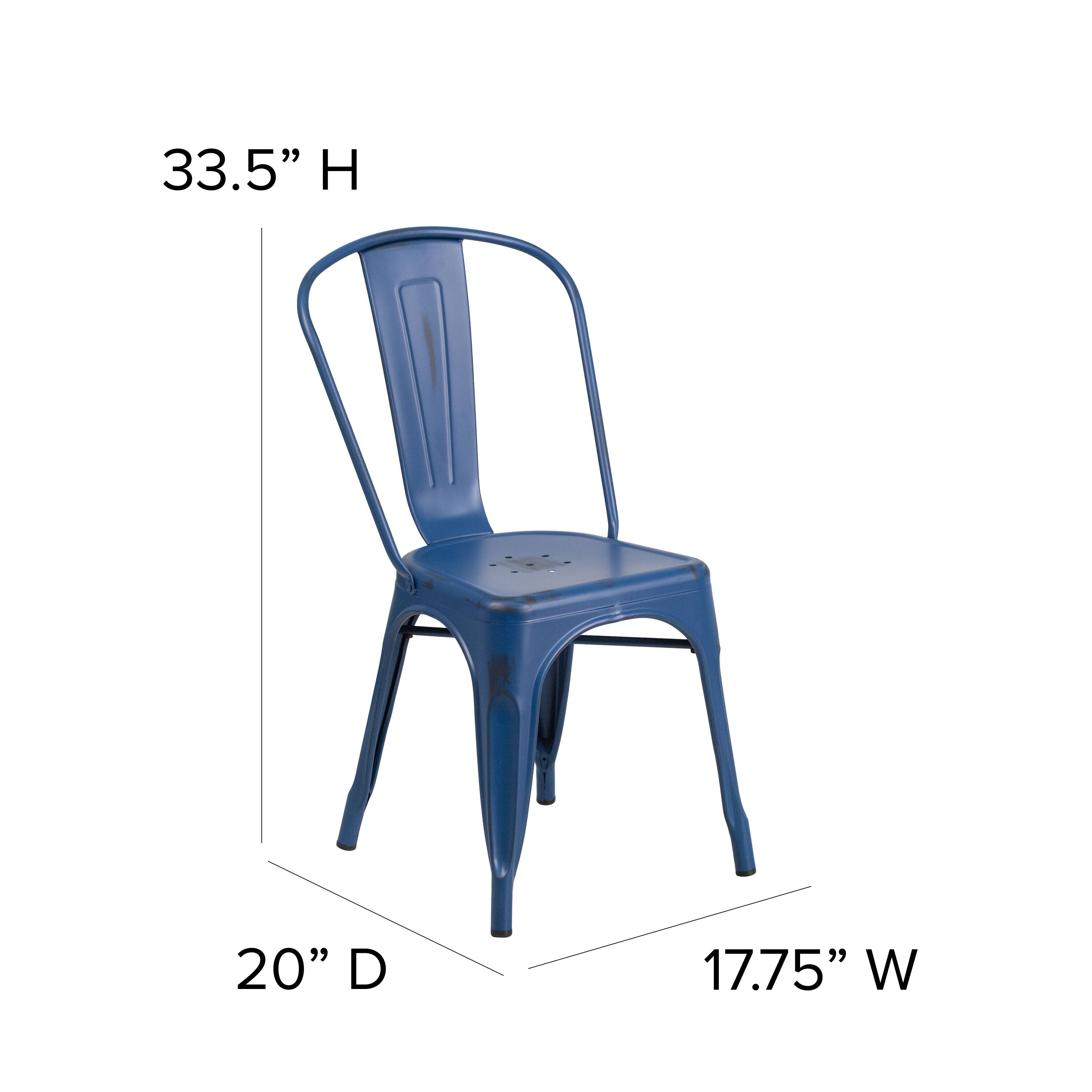 33.5" H  
20" D  
17.75" W