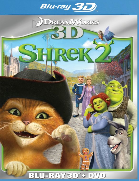  Shrek 2 3D [2 Discs] [3D] [Blu-ray/DVD] [Blu-ray/Blu-ray 3D/DVD] [2004]