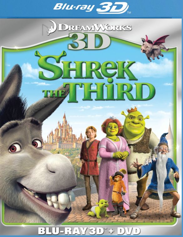  Shrek the Third 3D [2 Discs] [3D] [Blu-ray/DVD] [Blu-ray/Blu-ray 3D/DVD] [2007]