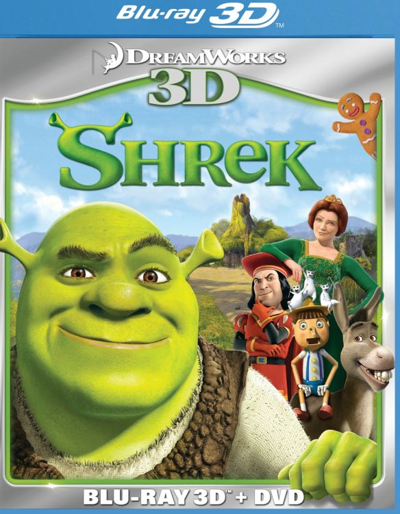 Shrek 3D [2 Discs] [3D] [Blu-ray/DVD] [Blu-ray/Blu-ray 3D/DVD] [2001]