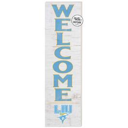 Jardine - LIU Sharks 10'' x 35'' Indoor/Outdoor Welcome Sign - White