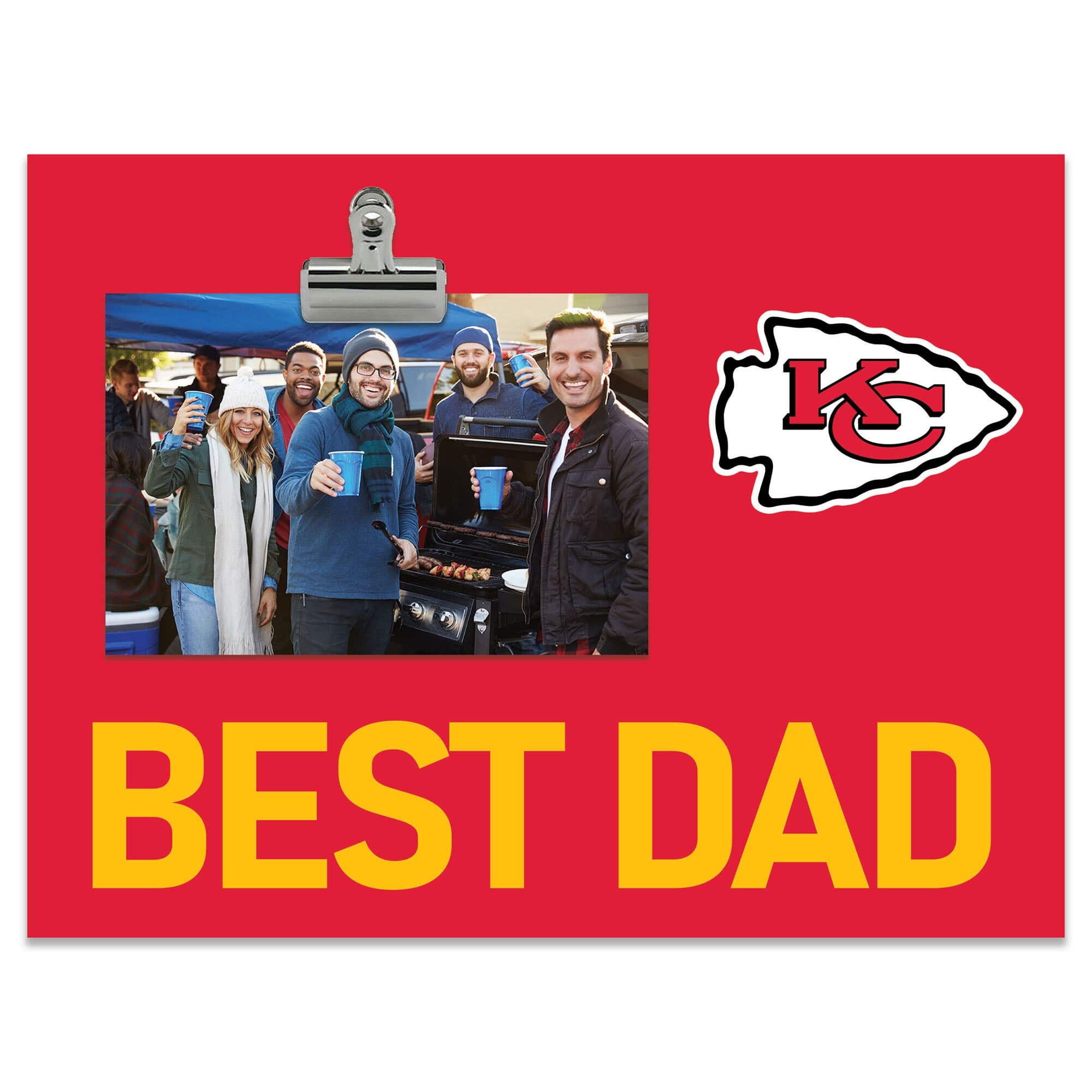 "Fan Creations - Kansas City Chiefs 8"" x 10.5"" Briteline Best Dad Clip Frame - Multicolor" price history on PriceWatchPro