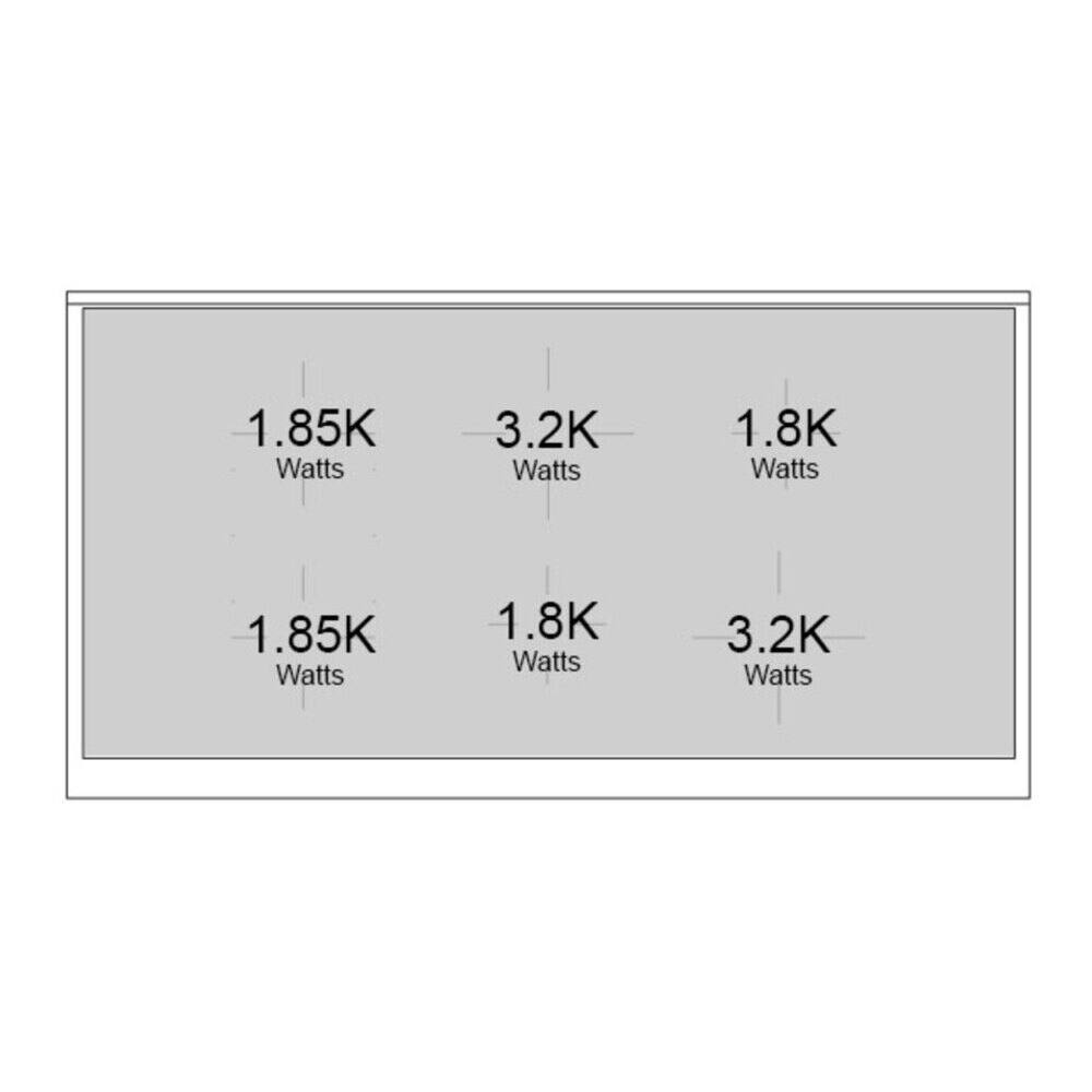 1.85K Watts  
3.2K Watts  
1.8K Watts  
1.85K Watts  
1.8K Watts  
3.2K Watts