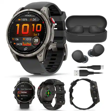 FÉNIX 100% 24 10 10 Sat 1 15k 1019 38 SEC 3428 GARMIN MTB Open Water Swim Trail Run Bouldering Ski 4 FÉNIX a 5.0