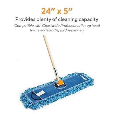 24" x 5"  
Provides plenty of cleaning capacity  
Compatible with Coastwide Professional™ mop head frame and handle, sold separately