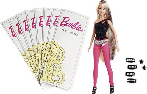 Front Standard. Mattel - Barbie Designable Hair Extensions Kit.