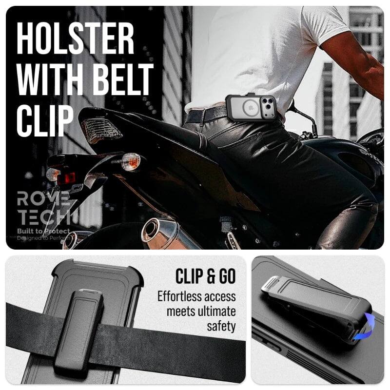 HOLSTER WITH BELT CLIP

Built to Protect

CLIP & GO
Effortless access meets ultimate safety