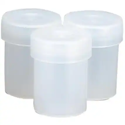 Front. Nalgene - Nalgene Snap-Cap Plastic Vial - 1" x 1.3" - White - White.