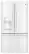 Front. GE - 27.7 Cu. Ft. French Door Refrigerator with Thru-the-Door Ice and Water - High-Gloss White.